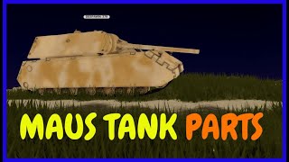 WAR TYCOON MAUS TANK PARTS  Locations 2024   Roblox [upl. by Raney]