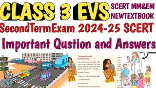 class 3 Christmas exam EVS SecondTermExam 202425 Qustion and Answers scert newtextbook [upl. by Thorlay]