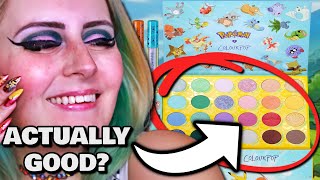 Is it WORTH 200  Beauty Experts Brutally Honest Review of Pokémon x ColourPop Makeup Collection [upl. by Sayers]