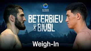 LIVE Dmitry Bivol vs Artur Beterbiev  WeighIn  DAZN [upl. by Ehudd]