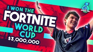 I WON THE FORTNITE WORLD CUP  3000000 [upl. by Katinka172]