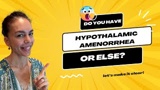 Do I have Hypothalamic Amenorrhea or Else [upl. by Aseral]