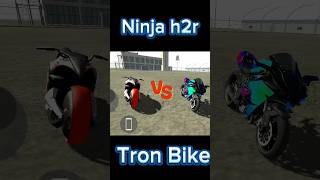 Ninja h2r Vs Tron Bike Race [upl. by Duile532]