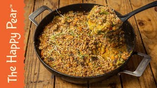 CREAMY VEGAN CASSEROLE  THE HAPPY PEAR [upl. by Ylagam680]