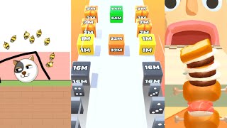 Save The Doge Vs Jelly Run 2048 Vs Sandwich Runner [upl. by Blim924]