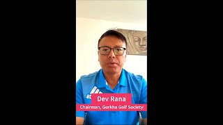 Sungabha Open Golf Championship personal message from Dev Rana Chairman Gurkha Golf Society shorts [upl. by Modeste]