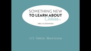 Something New to Learn About Cables TwoStitch Cable Shortcut [upl. by Orips977]