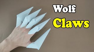 How To Make a Paper Wolf Claw  Paper Claws [upl. by Gleason]