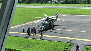 BuddhaAir amp Heli flight movement of Nepal Army and Kailash Heli in Tumlingtar Airport [upl. by Kampmann]