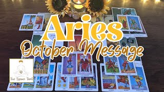 Aries♈ October 2024 Whats in the cards for you Aries tarot reading today [upl. by Melise]