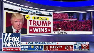 Trump wins Pennsylvania inches closer to the White House Fox News projects [upl. by Llessur]