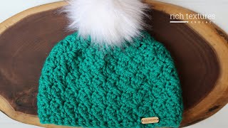 Suzette Beanie Crochet Pattern [upl. by Etheline476]