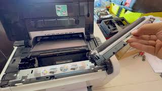 HP Laserjet CP1025nw Color Printer – Refill Toner Clean Drum Replace Fuser [upl. by Caffrey]