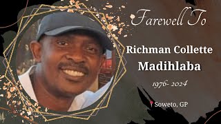 Funeral Service of Richman Collette Madihlaba [upl. by Wetzell]