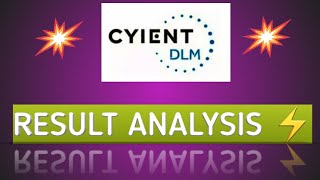 Cyient dlm result analysis detailed [upl. by Nevear]