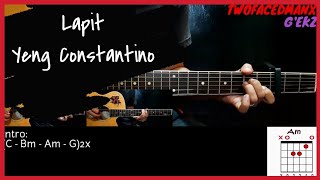 Lapit  Yeng Constantino With Guitar 2 Guitar Cover With Lyrics amp Chords [upl. by Nilekcaj]