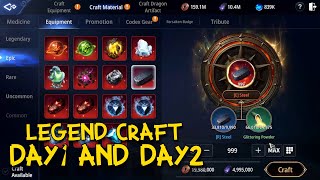 CRAFTING LEGEND WEAPON DAY1 n DAY2 [upl. by Avan150]