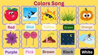 The Colors Song 🌈  Fun and Easy Color Learning for Kids 🎨 [upl. by Aitnas]