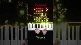 Måneskin  Beggin Piano Cover Beggin Maneskin PianellaPianoShorts [upl. by Llenwahs]