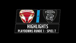 DEL2 Highlights Playdowns Runde 1  Spiel 7  Lausitzer Füchse vs Bayreuth Tigers [upl. by Chansoo]