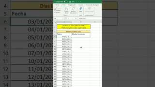 📆Calendario laboral en Excel excel exceltips exceltutorial tips trucos tutorial consejos [upl. by Bent]