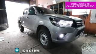 TOYOTA HILUX  FOCOS LED BUSCAHUELLAS TELA METÁLICA Y CÁMARA [upl. by Yhtrod]