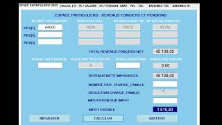 SIMULATION CALCUL IR REVENUS FONCIERS ET PENSIONS LF maroc 2023 [upl. by Vedetta]