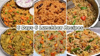 6 Days 6 Lunchbox Recipes 6 Variety Rice Recipes Lunch Recipes [upl. by Erodaeht744]