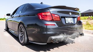 700HP BMW M5 Sounds INSANE Valvetronic Exhaust Full TITANIUM [upl. by Attenaej]