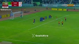 Kings Kangwa Amazing Freekick Goal Zambia vs Sierra Leone 32 All Goals and Highlights [upl. by Farrison]