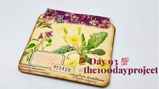 💯Day 93💯LETS MAKE  HINGED EDITH HOLDEN JOURNAL CARDS 🥰craftwithme the100dayproject [upl. by Aryas435]