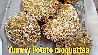 Classic Potato Croquettes  Crispy Potato Croquettes [upl. by Pigeon276]