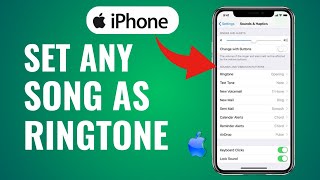 How to Set ANY Song as RINGTONE on iPhone No Computer  iOS 18 [upl. by Tarah]