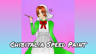 Chibitalia Hetalia Speed Paint with VOICEOVER [upl. by Anig]