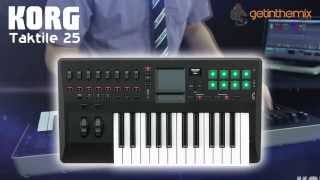 Korg Taktile 25 USB and MIDI Controller Keyboard [upl. by Rubin837]