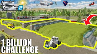 Compacting THE BIGGEST BUNKER in FS22  10000000L  1 BILLION Challenge  Farming Simulator 22 [upl. by Kciremed]