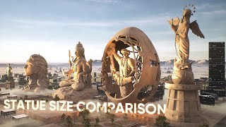 TALLEST STATUE Size Comparison  3D [upl. by Ketchum]