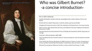 Bishop Gilbert Burnet in Switzerland [upl. by Annaili913]