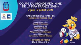 Tirage au sort Coupe du monde féminine de la Fifa France 2019™ [upl. by Deeyn572]