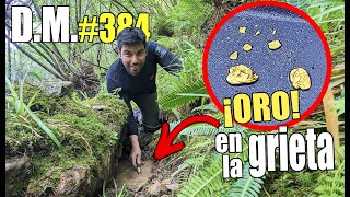 ORO SÓLIDO en una PROFUNDA GRIETA ¡Lo encontré  Detección Metálica 384 [upl. by Niawd]