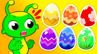 Whats Inside the EASTER Eggs  Cartoons for Kids  Groovy the Martian [upl. by Yakcm]