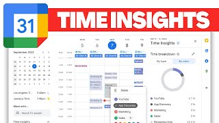 Google Calendar Upgrades Time Insights [upl. by Amuwkuhc]