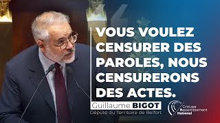 Motion de censure  Guillaume Bigot remet les pendules du NFP et des macronistes à lheure [upl. by Rihana]