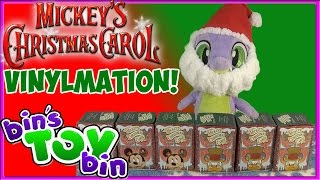 Santa Spike Brings Mickeys Christmas Carol Vinylmation Disney Blind Boxes by Bins Toy Bin [upl. by Smada]