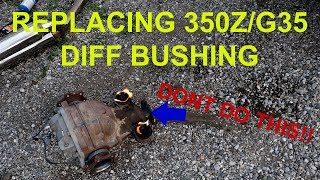 Replacing 350zg35 diff bushings [upl. by Adniralc]