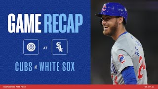 Game Highlights Cubs Win Game Three Of The Crosstown Series  8924 [upl. by Damalas]