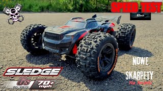 Traxxas Sledge ● Speed Test ● Nowe Skarpety na amorki [upl. by Shiller586]