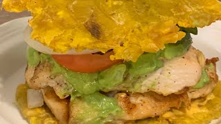 How To Make A Chicken Jibarito Sandwich  Jibarito Sandwich Recipe  Chicken Plantain Sandwich [upl. by Schifra367]