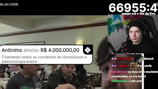 SuperChat de 4 milhões na live do MeiaUm [upl. by Ronel673]