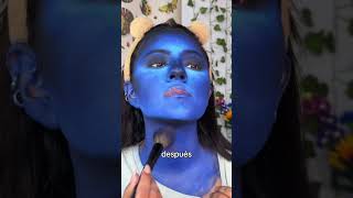 MYSTIQUE XMEN💙👁️ día 22 de 31 maquillaje de halloween mystique xmen marvel women makeup [upl. by Rickard]